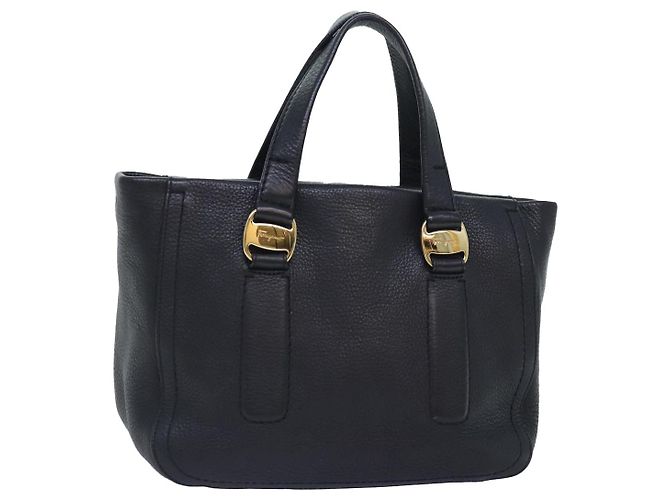 Salvatore Ferragamo Vala Leather Nero