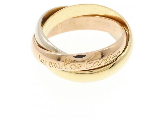 Anello Cartier Trinity in oro rosa bianco e giallo 18K
