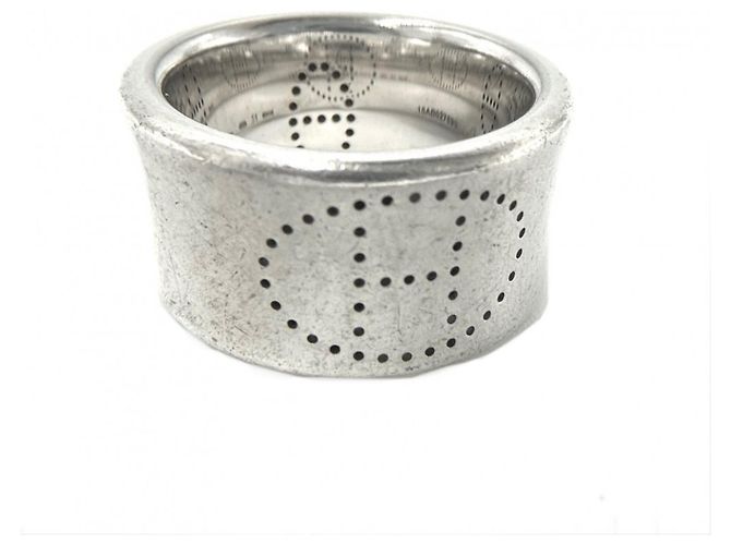 Ring Hermès Anillo Hermes Eclipse Ruban Plata 