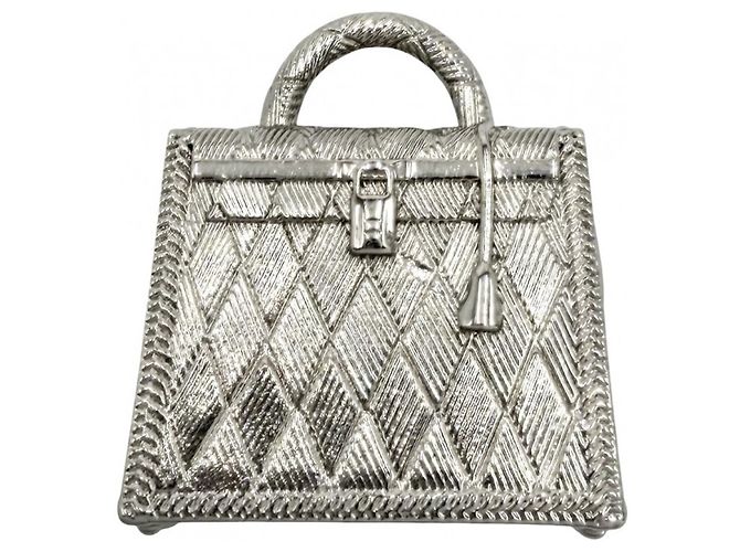 Kelly Hermès Colar com pingente de prata Hermes