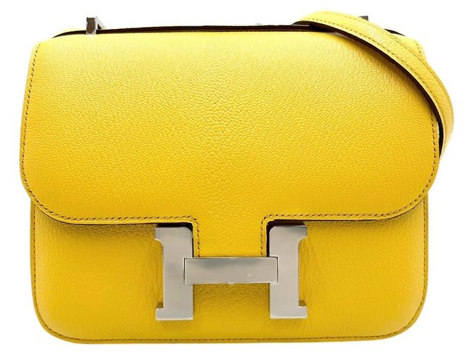 Hermès Borsa a tracolla Hermes Constance 3 Mini Giallo 