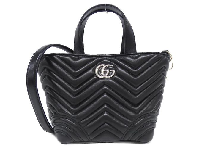 Borsa Gucci GG Marmont nera Nero