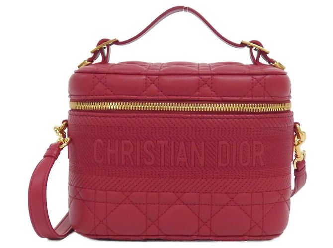 Piccola borsa vanity da viaggio Christian Dior Rosso