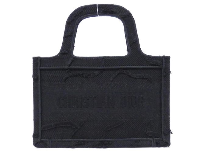 Mini borsa a mano Christian Dior Book Tote Nero
