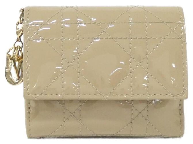 Cartera tríptico Christian Dior Lady Lotus Beige