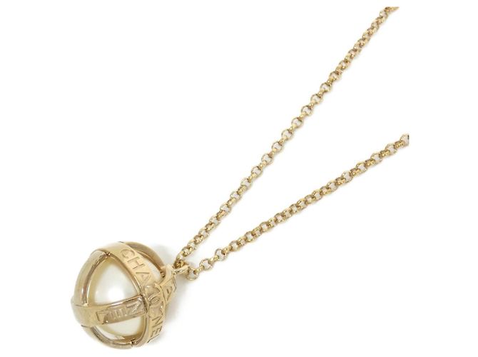 Collar Chanel AB7518 Blanco Dorado