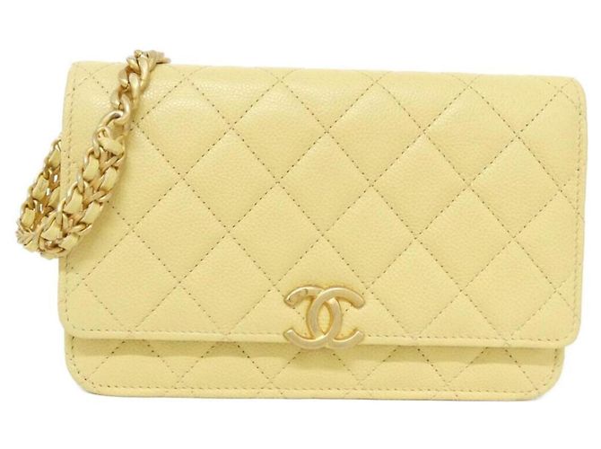 Timeless Chanel AP2611 Chain/Shoulder Wallet Gelb