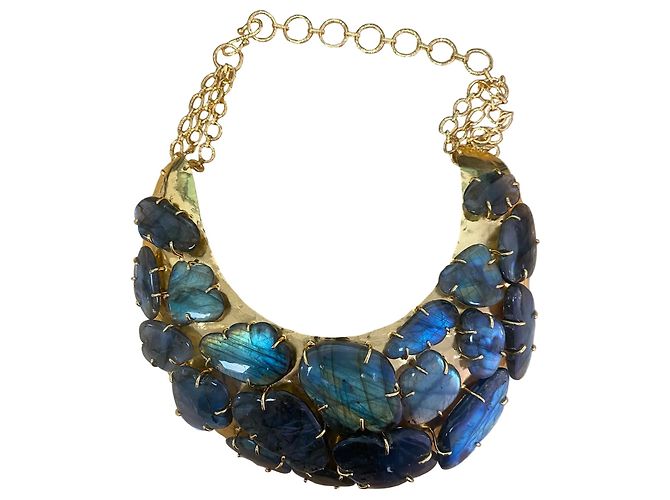 Autre Marque Dilip Jindal - Bijoux Couture - Halskette mit Labradorit-Steinen