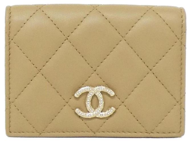 Chanel Beige Card Case AP4733