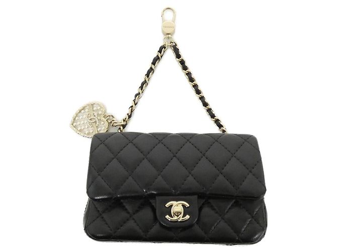 Charm per borsa Chanel AP4760 Nero