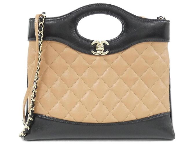 Bolso Chanel 31 Line AS4133 Negro Beige