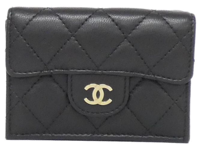 Carteira Chanel Timeless Classic Line AP0230 Preto Bordeaux