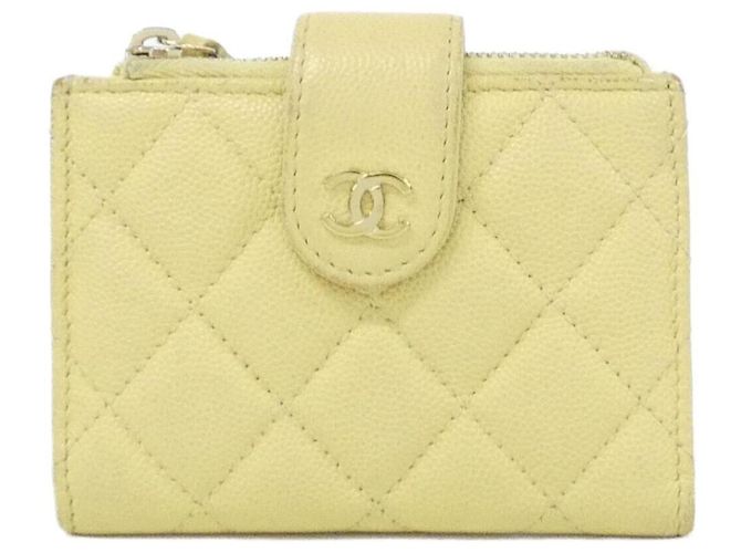 Monedero Chanel Timeless Classic Line Amarillo