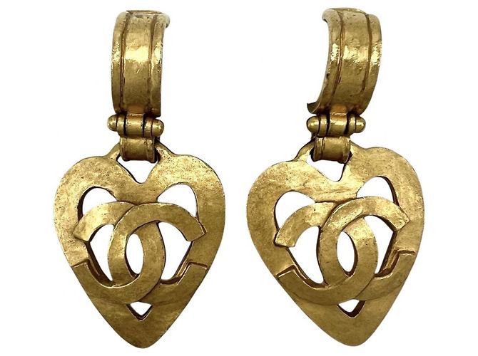 Orecchini Chanel Vintage Gold Clip D'oro