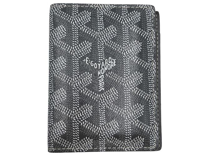 Goyard Gray Card Case Brown