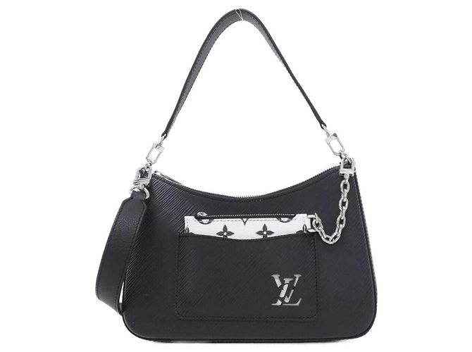 Borsa a Spalla Louis Vuitton Epi Marelle Nero