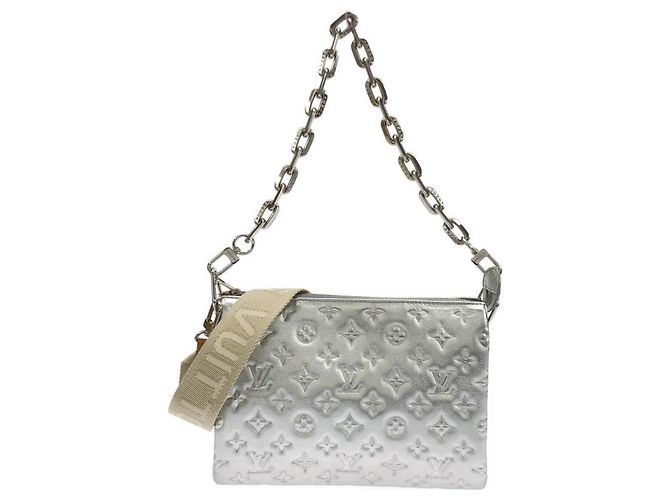 Borsa a Spalla Louis Vuitton Coussin PM M57913 Argento