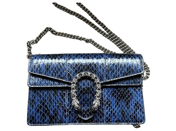 Gucci Dionysus Wallet on Chain Python Bleu