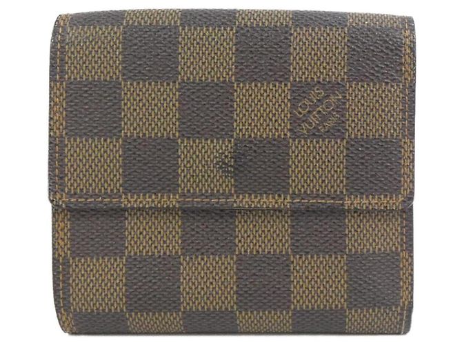 Louis Vuitton Damier Portefeuille Elise Wallet Damier ebene