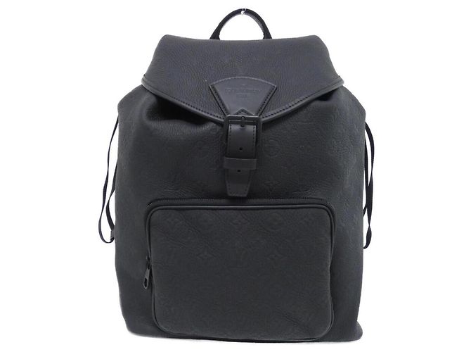 Louis Vuitton Taurillon Monogram Montsouris Backpack Black