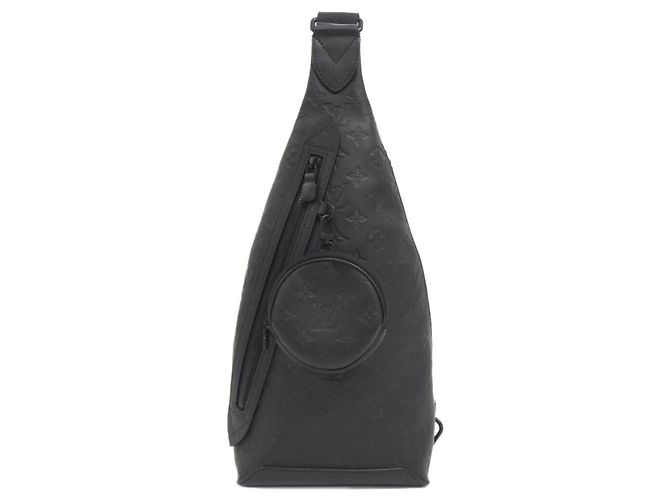 Louis Vuitton Monogram Shadow Duo Sling Bag Black