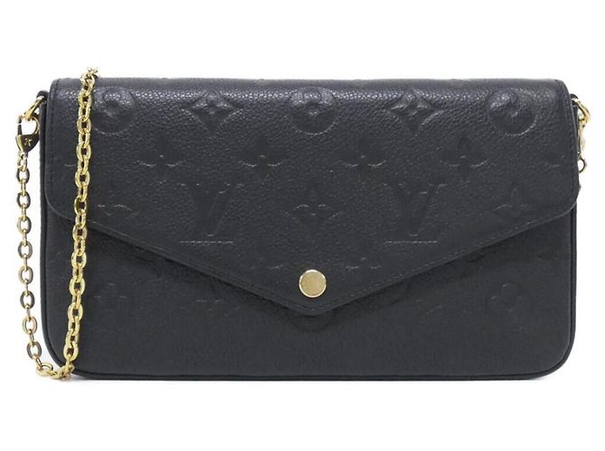 Louis Vuitton Monogram Empreinte Pochette Felicie Schwarz