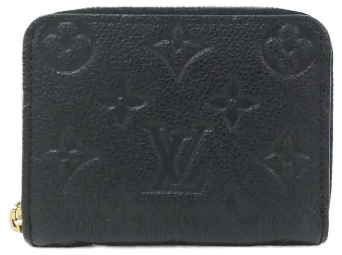 Portafoglio Zippy Monogram Empreinte Louis Vuitton Nero