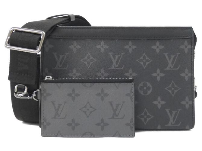 Portefeuille Gaston Monogram Eclipse Reverse Louis Vuitton Noir Gris