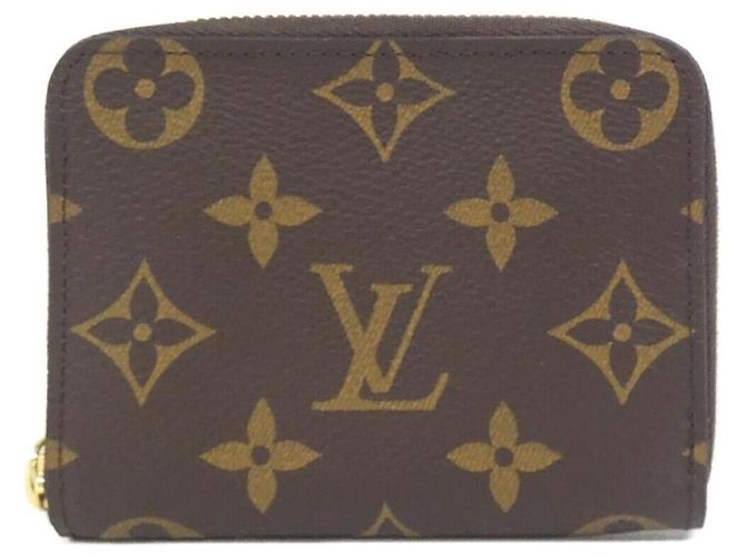Monedero Monogram Zippy Louis Vuitton Castaño