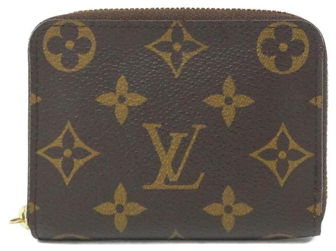 Monedero Monogram Zippy Louis Vuitton Castaño