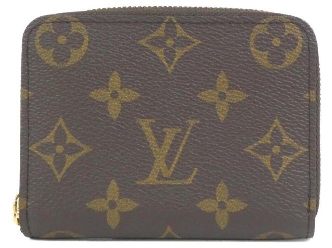 Louis Vuitton Monogram Zippy Coin Purse Brown