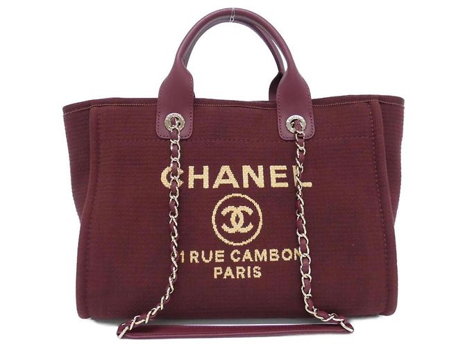 Borsa Chanel Deauville Line AS3257 Bordò