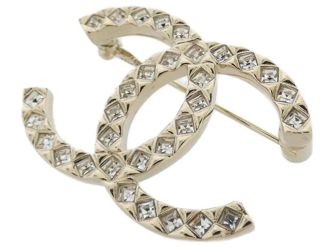 Spilla Chanel Clear e Gold D'oro 