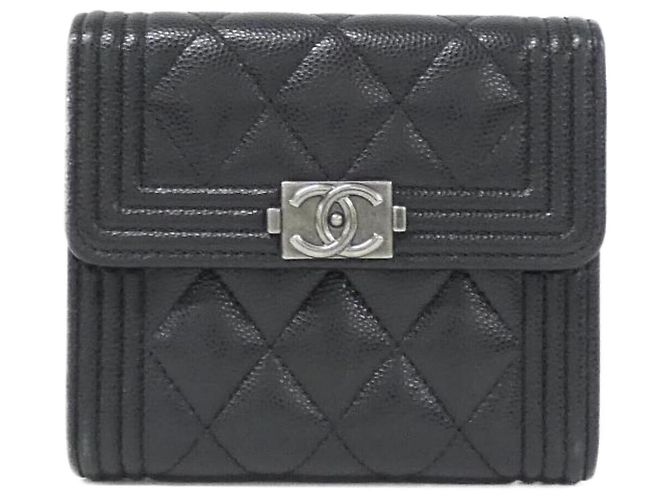 Chanel Boy Line 80734 Wallet Black