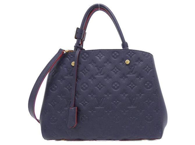 Borsa Louis Vuitton Monogram Empreinte Montaigne BB Rosso