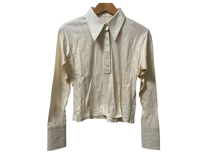 Autre Marque Camicia a maniche lunghe Satoru Sasaki Beige Crudo