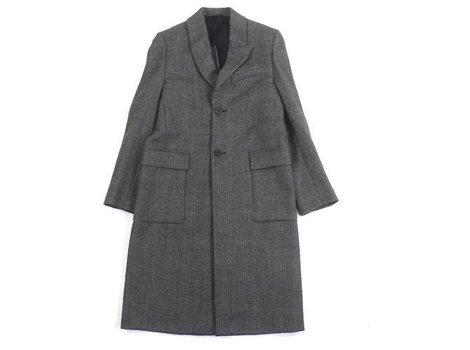Fendi Chester Wool Coat Black