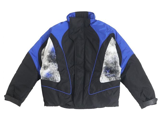 Giacca in nylon Louis Vuitton Nero Blu