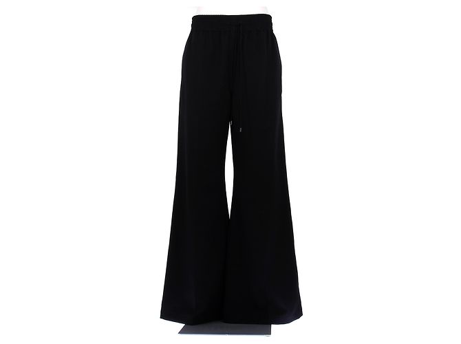 Calças Phoebe Philo Azul Marinho de Algodão