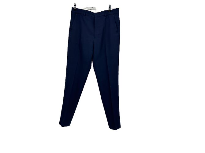 Ami Navy Blue Wool Pants Size 40