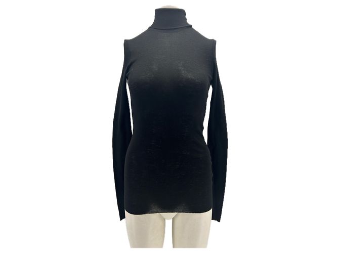 Autre Marque ARKET Schwarzer Rollkragenpullover aus Wolle