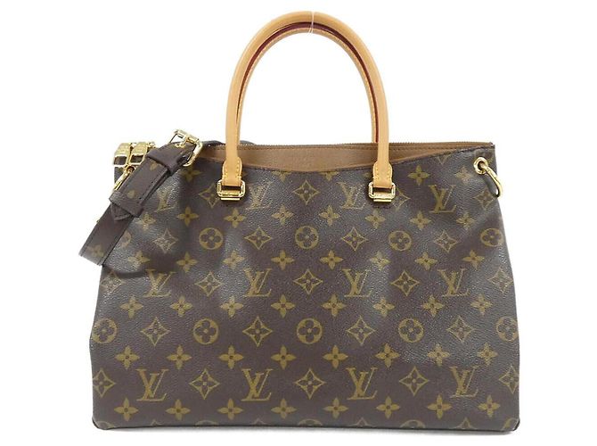 Sac à main Louis Vuitton Monogram Pallas Marron
