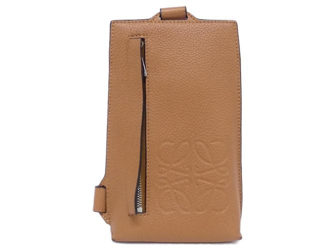 Bolsa de ombro Loewe Vertical T Pocket Marrom