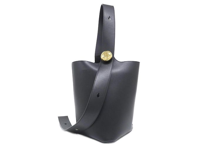 Borsa a secchiello Loewe Pebble Medium Nero 