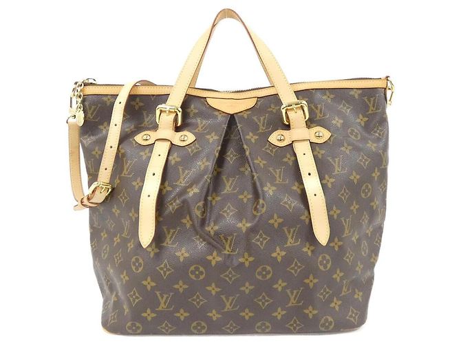 Sac à main Louis Vuitton Monogram Palermo GM Marron