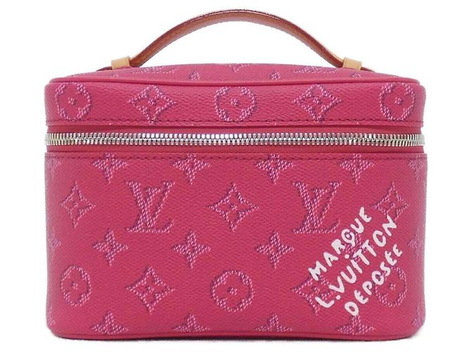 Sac à main mini Louis Vuitton Monogram Heritage Nice Rouge