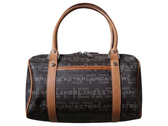 Autre Marque Lancaster Bolso Boston Monograma Castaño 