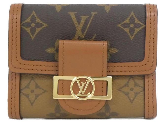Louis Vuitton Monogram Portefeuille Dauphine Compact Wallet Brown