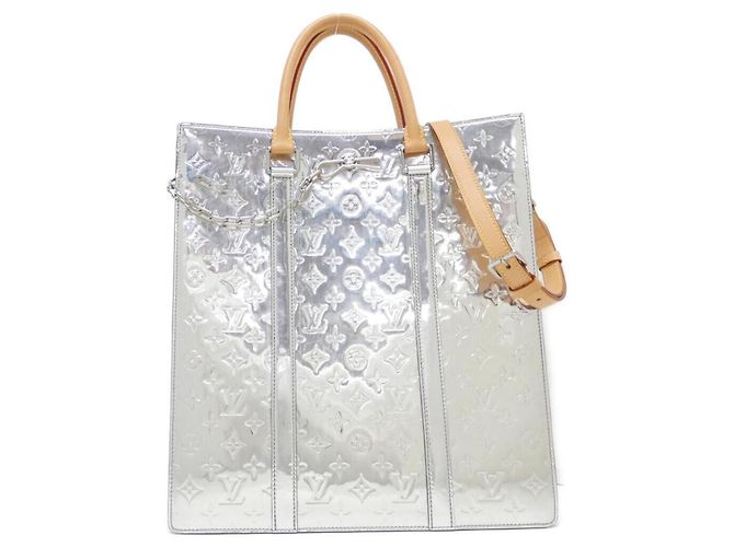 Borsa Louis Vuitton Monogram Mirror Sac Plat Argento