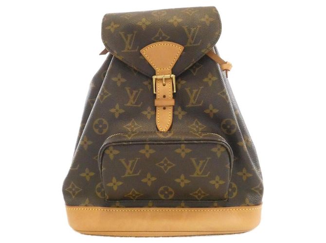 Louis Vuitton Monogram Montsouris MM Backpack Brown